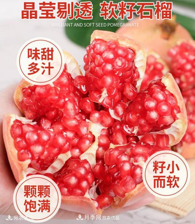 淅川突尼斯軟籽石榴基地批發(fā)價(jià)格，好水果(圖1)