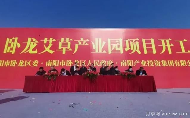 南陽(yáng)臥龍艾草產(chǎn)業(yè)園項(xiàng)目開(kāi)工和簽約儀式舉行(圖1)